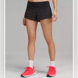 LULULEMON speed up shorts. Low rise. Black